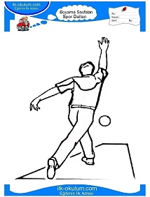 Çocuklar İçin Bowling Boyama Sayfaları 